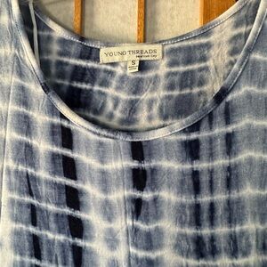 Young Threads Blue Tie-Dye T-Shirt dress
